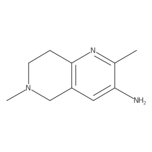 2,6-Dimethyl-5,6,7,8-tetrahydro-1,6-naphthyridin-3-amine Structure
