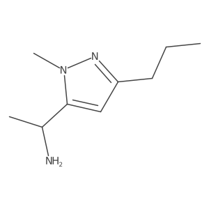 (1S)-1-(1-methyl-3-propyl-1H-pyrazol-5-yl)ethan-1-amine Structure