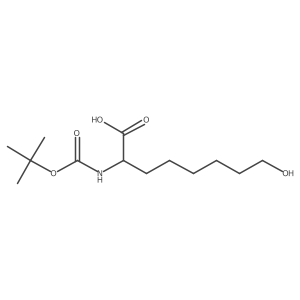 2-{[(Tert-butoxy)carbonyl]amino}-8-hydroxyoctanoic acid Structure