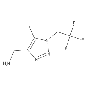 [5-methyl-1-(2,2,2-trifluoroethyl)-1H-1,2,3-triazol-4-yl]methanamine Structure