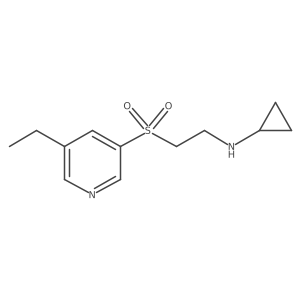 N-{2-[(5-ethylpyridin-3-yl)sulfonyl]ethyl}cyclopropanamine Structure