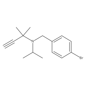 [(4-Bromophenyl)methyl](2-methylbut-3-yn-2-yl)(propan-2-yl)amine结构式