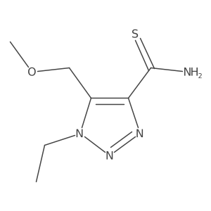 1-ethyl-5-(methoxymethyl)-1H-1,2,3-triazole-4-carbothioamide结构式