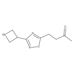4-[3-(Azetidin-3-yl)-1,2,4-oxadiazol-5-yl]butan-2-one Structure