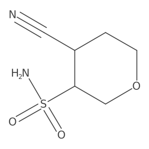 4-Cyanooxane-3-sulfonamide Structure