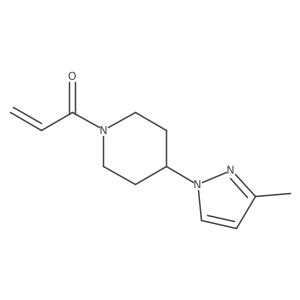 1-[4-(3-Methylpyrazol-1-yl)piperidin-1-yl]prop-2-en-1-one Structure