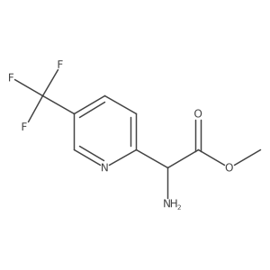 Methyl 2-amino-2-[5-(trifluoromethyl)pyridin-2-yl]acetate结构式