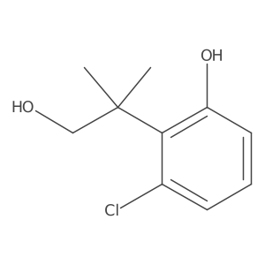 3-Chloro-2-(1-hydroxy-2-methylpropan-2-yl)phenol Structure