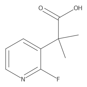 2-(2-Fluoropyridin-3-yl)-2-methylpropanoic acid Structure