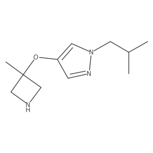 4-[(3-methylazetidin-3-yl)oxy]-1-(2-methylpropyl)-1H-pyrazole Structure