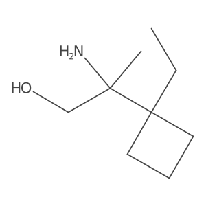 2-Amino-2-(1-ethylcyclobutyl)propan-1-ol Structure
