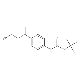 tert-butyl N-[4-(4-aminobut-1-en-2-yl)phenyl]carbamate结构式