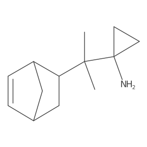 1-(2-{Bicyclo[2.2.1]hept-5-en-2-yl}propan-2-yl)cyclopropan-1-amine结构式