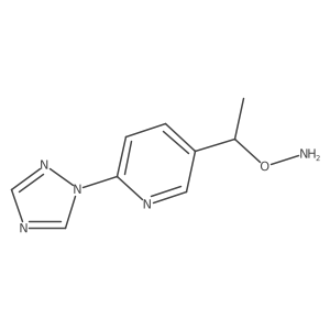O-{1-[6-(1H-1,2,4-triazol-1-yl)pyridin-3-yl]ethyl}hydroxylamine结构式