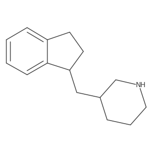 3-[(2,3-dihydro-1H-inden-1-yl)methyl]piperidine Structure