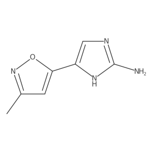 5-(3-methyl-1,2-oxazol-5-yl)-1H-imidazol-2-amine Structure