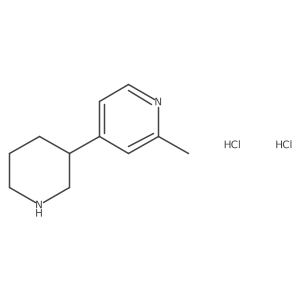 2-Methyl-4-(piperidin-3-yl)pyridine dihydrochloride Structure