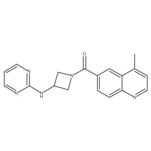 (4-Methylquinolin-6-yl)(3-(pyrimidin-2-ylamino)azetidin-1-yl)methanone Structure