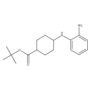 Tert-butyl 4-[(2-aminophenyl)amino]cyclohexane-1-carboxylate结构式