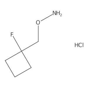O-[(1-Fluorocyclobutyl)methyl]hydroxylamine;hydrochloride结构式