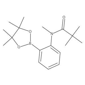 N-Methyl-N-(2-(4,4,5,5-tetramethyl-1,3,2-dioxaborolan-2-yl)phenyl)pivalamide Structure