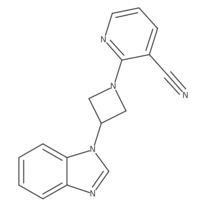 2-[3-(Benzimidazol-1-yl)azetidin-1-yl]pyridine-3-carbonitrile Structure