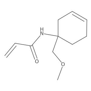 N-[1-(Methoxymethyl)cyclohex-3-en-1-yl]prop-2-enamide结构式