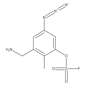 3-(Aminomethyl)-5-azido-2-methylphenyl sulfurofluoridate Structure