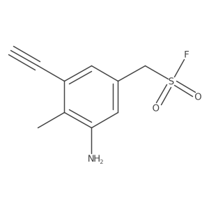(3-Amino-5-ethynyl-4-methylphenyl)methanesulfonyl fluoride结构式