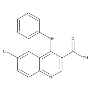 6-Chloro-4-(phenylamino)-3-quinolinecarboxylic acid Structure