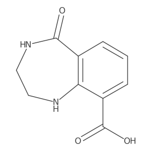 5-Oxo-1,2,3,4-tetrahydro-1,4-benzodiazepine-9-carboxylic acid Structure