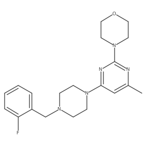 4-(4-{4-[(2-Fluorophenyl)methyl]piperazin-1-yl}-6-methylpyrimidin-2-yl)morpholine Structure