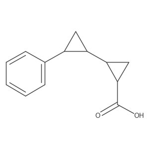 rac-(1'R,2R,2'S)-2'-phenyl-[1,1'-bi(cyclopropane)]-2-carboxylic acid结构式