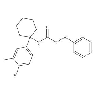 benzyl N-[1-(4-bromo-3-methylphenyl)cyclohexyl]carbamate结构式