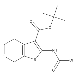 {3-[(tert-butoxy)carbonyl]-4H,5H,7H-thieno[2,3-c]pyran-2-yl}carbamic acid Structure