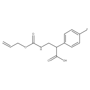 2-(4-Fluorophenyl)-3-{[(prop-2-en-1-yloxy)carbonyl]amino}propanoic acid结构式