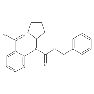 2-{[(Benzyloxy)carbonyl](cyclopentyl)amino}pyridine-3-carboxylic acid Structure