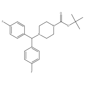 Tert-butyl 4-[bis(4-fluorophenyl)methyl]piperazine-1-carboxylate Structure
