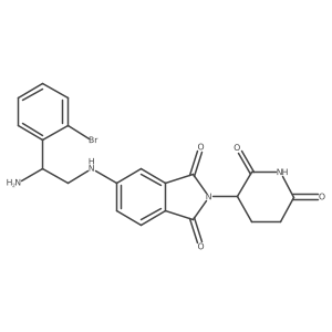 5-{[2-amino-2-(2-bromophenyl)ethyl]amino}-2-(2,6-dioxopiperidin-3-yl)-2,3-dihydro-1H-isoindole-1,3-dione Structure
