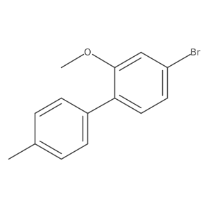 4-Bromo-2-methoxy-4'-methyl-1,1'-biphenyl结构式