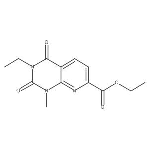 ethyl 3-ethyl-1-methyl-2,4-dioxo-1H,2H,3H,4H-pyrido[2,3-d]pyrimidine-7-carboxylate结构式