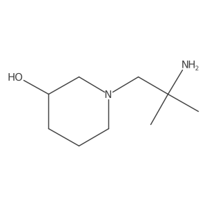 (3R)-1-(2-amino-2-methylpropyl)piperidin-3-ol Structure