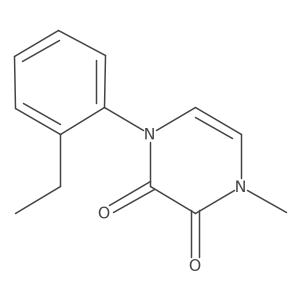 1-(2-Ethylphenyl)-4-methyl-1,2,3,4-tetrahydropyrazine-2,3-dione结构式
