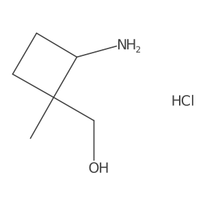 (2-Amino-1-methylcyclobutyl)methanol hydrochloride结构式