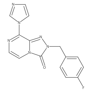 2-[(4-fluorophenyl)methyl]-8-(1H-imidazol-1-yl)-2H,3H-[1,2,4]triazolo[4,3-a]pyrazin-3-one结构式