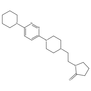 1-(2-{4-[6-(Piperidin-1-yl)pyridazin-3-yl]piperazin-1-yl}ethyl)pyrrolidin-2-one Structure