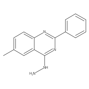 4-Hydrazinyl-6-methyl-2-phenylquinazoline结构式