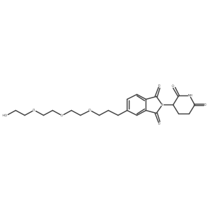 Thalidomide-5'-C3-PEG3-OH结构式