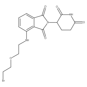 Pomalidomide-PEG1-C2-Br结构式