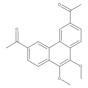 1,1'-(9,10-Dimethoxyphenanthrene-3,6-diyl)diethanone Structure
